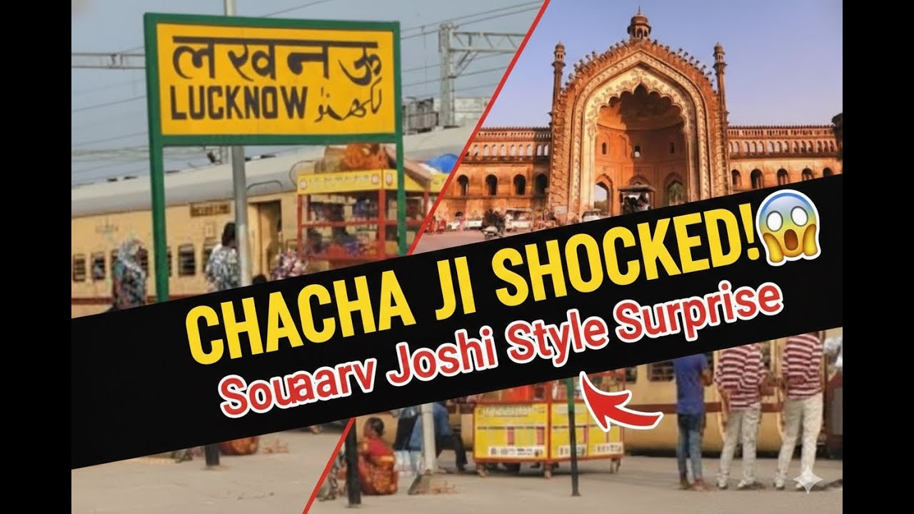 Surprising Chacha Ji in Lucknow! ❤️ Inspired by ⁨@souravjvlogs⁩