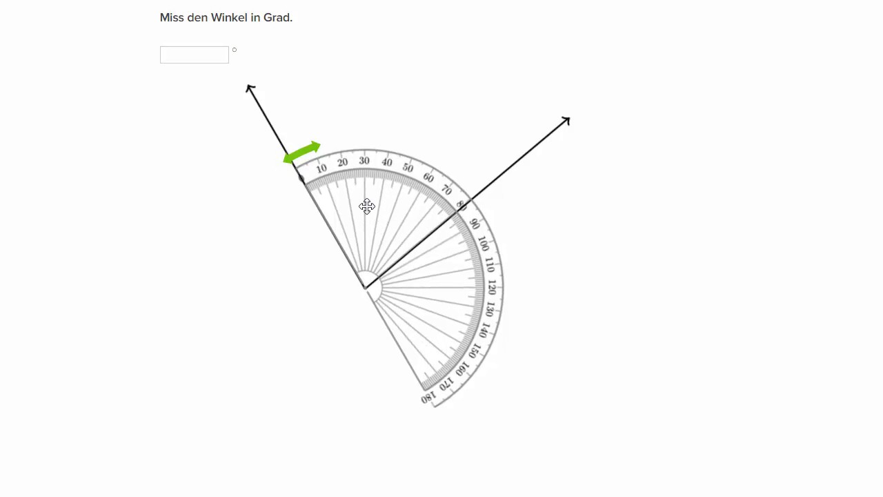 Winkel mit einem Winkelmesser messen