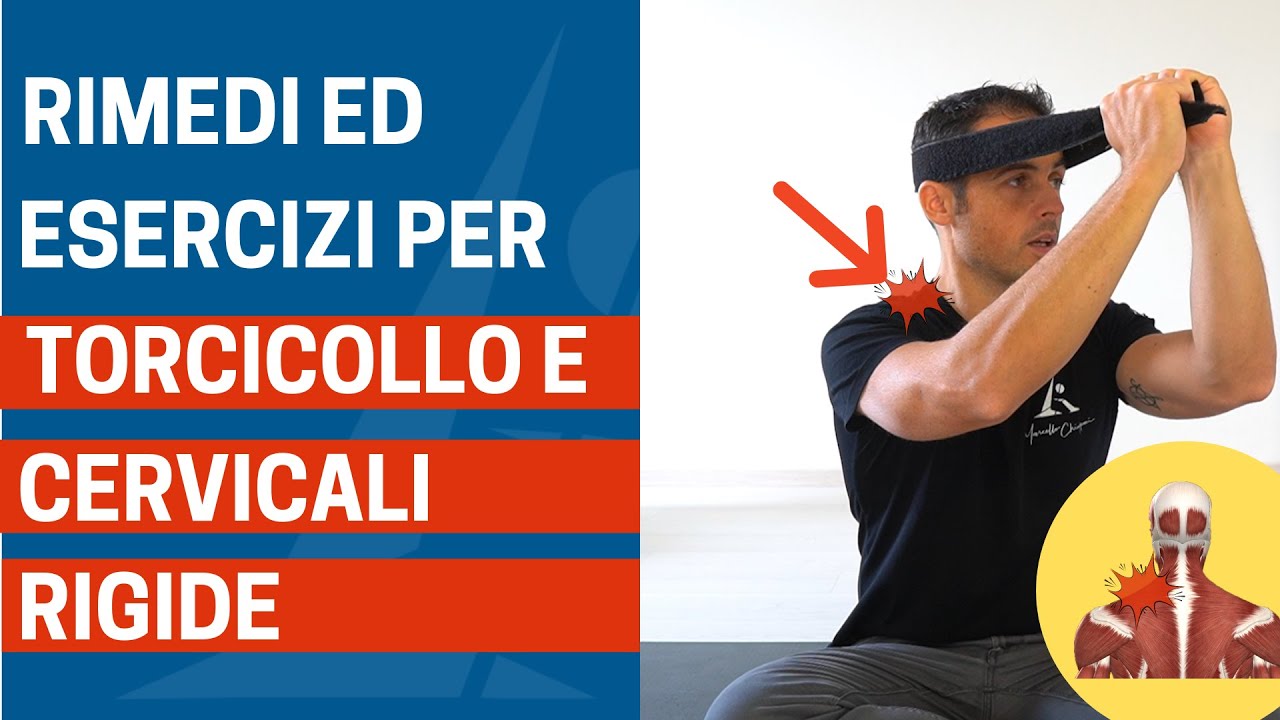 RIMEDI ed ESERCIZI per TORCICOLLO e CERVICALE RIGIDA