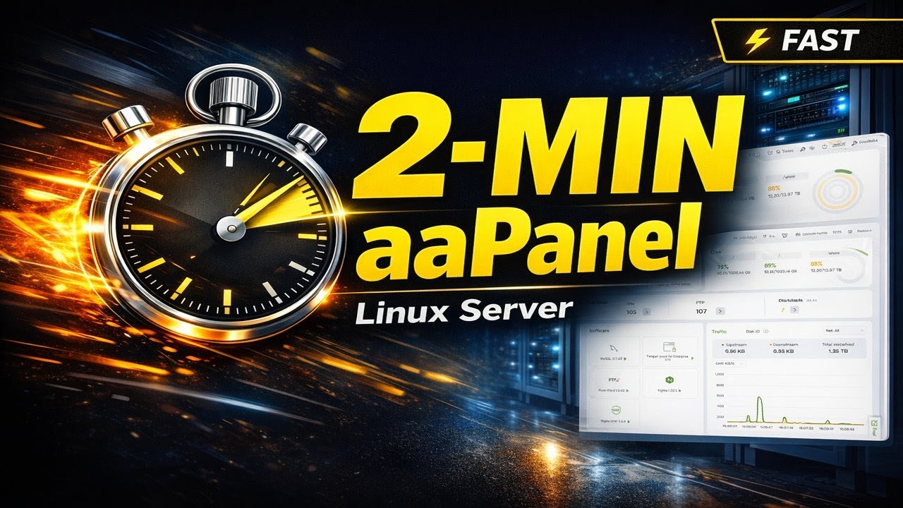aaPanel Installation Tutorial for Linux | Fast & Easy (2 Minutes)