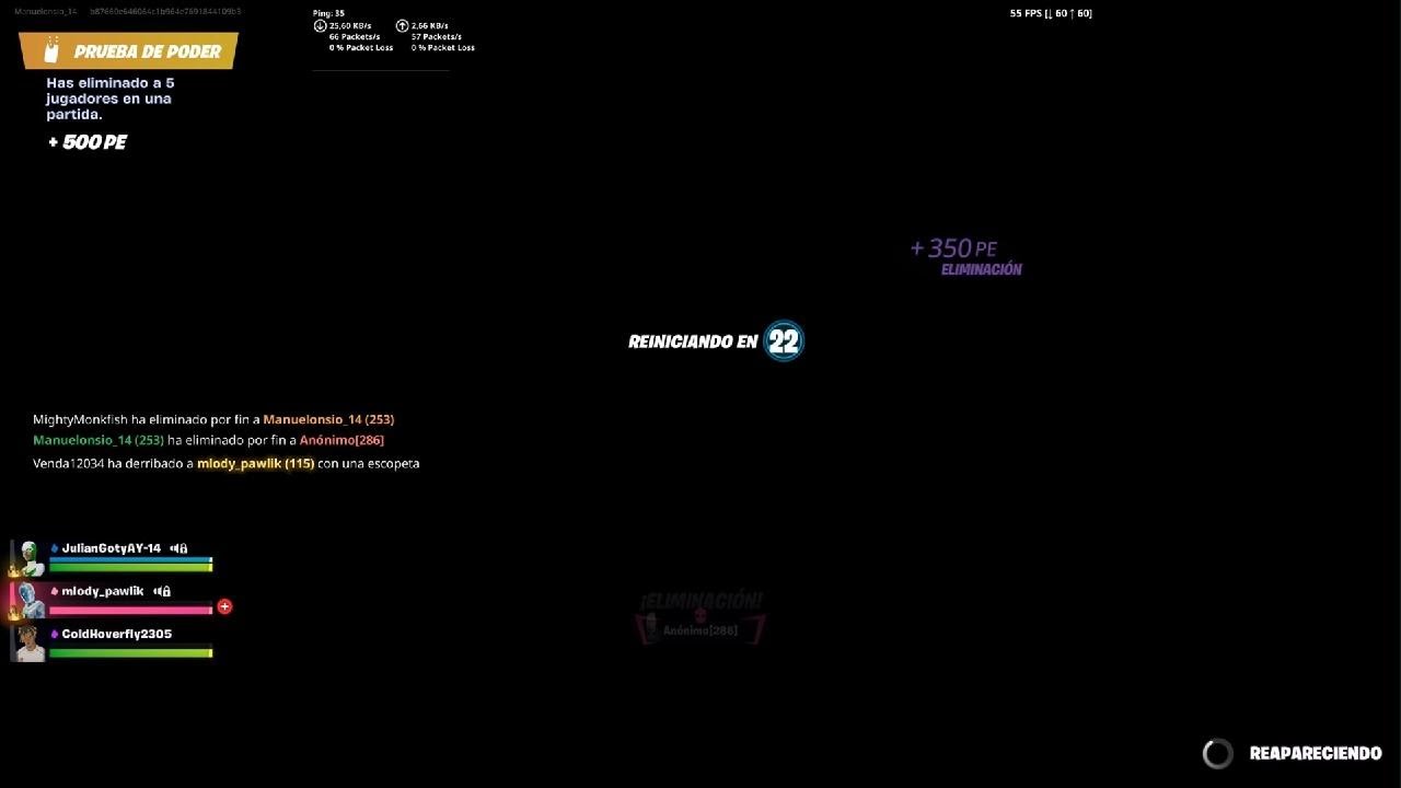 Unas partiditas de fornite
