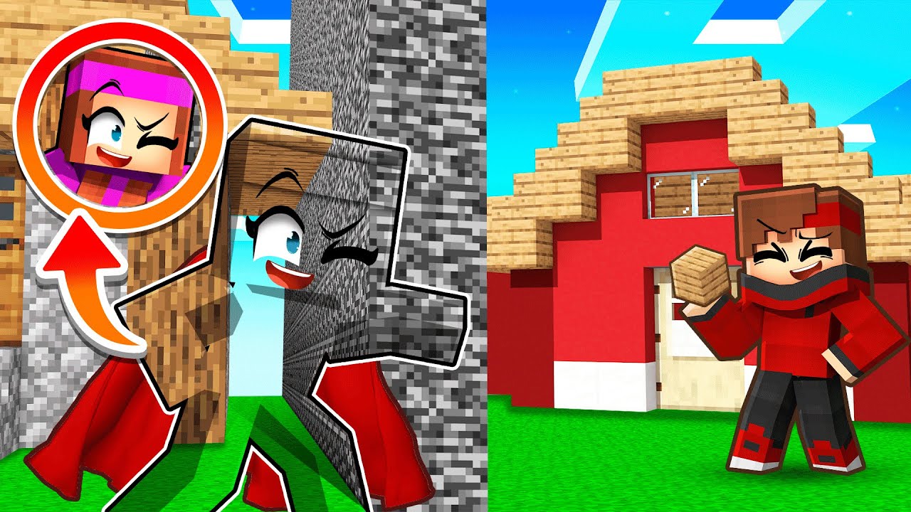 J'ai triché en BUILD Battle avec une CAPE d'Invisibilité sur Minecraft !