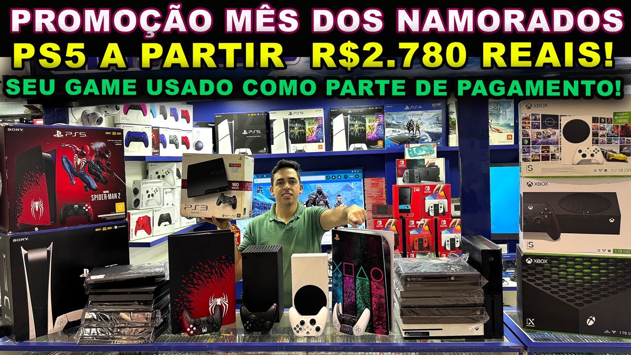 PS5 A PARTIR R$2.780 REAIS PROMOÇÃO MÊS DOS NAMORADOS na REI GAMES!