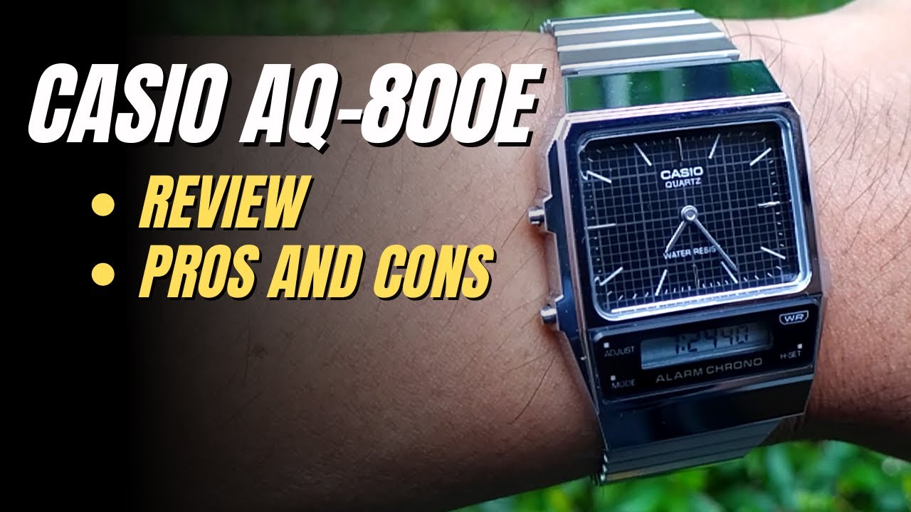 CASIO AQ800 Review, New Retro Styled AnaDigi Pros and Cons (AQ-800E, AQ800E )