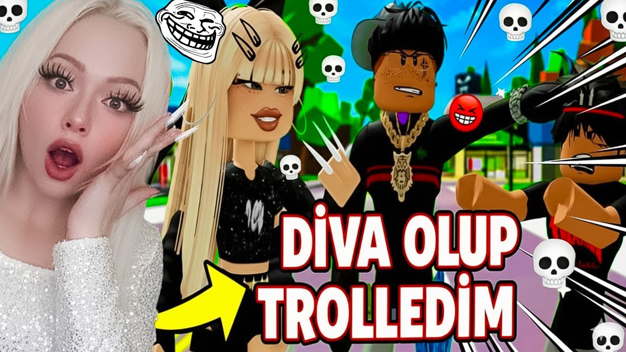 ​👑 DİVA OLDUM! ERKEKLERİ KAVGA ETTİRİP TROLLEDİM 🤣💅(Roblox Brookhaven RP) 🔥