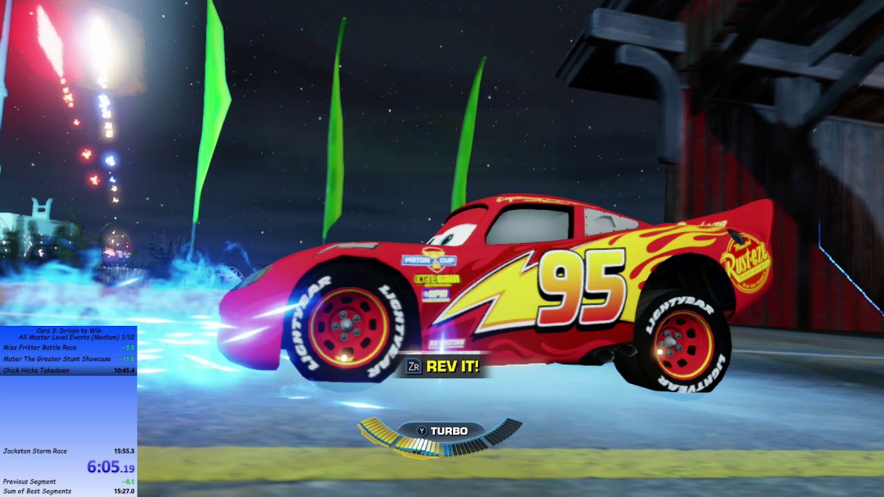 [FWR] Cars 3: DtW - All Master Level Events (Medium) in 12:41.79