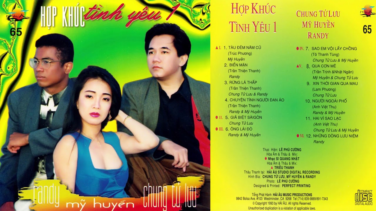 CD Hợp Khúc Tình Yêu 1 ‣ Tàu Đêm Năm Cũ - Nhạc Vàng Xưa Thập Niên 90 - RANDY MỸ HUYỀN CHUNG TỬ LƯU