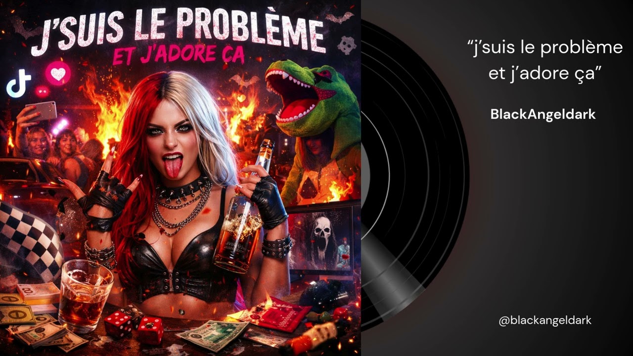 “j’suis le problème et j’adore ça” by BlackAngeldark