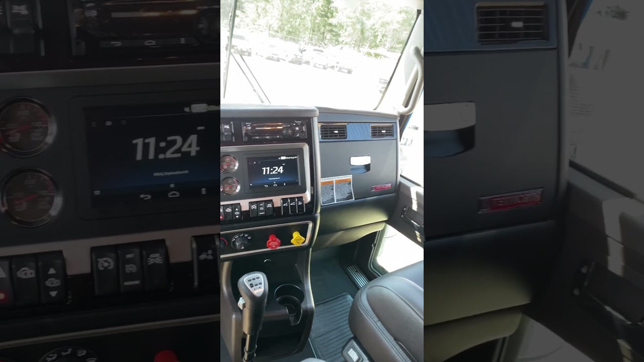 Kenworth W900L interior 🔥 #new #truckdriver #trucking #kw #worldsbest #kdub #kenworth #truck