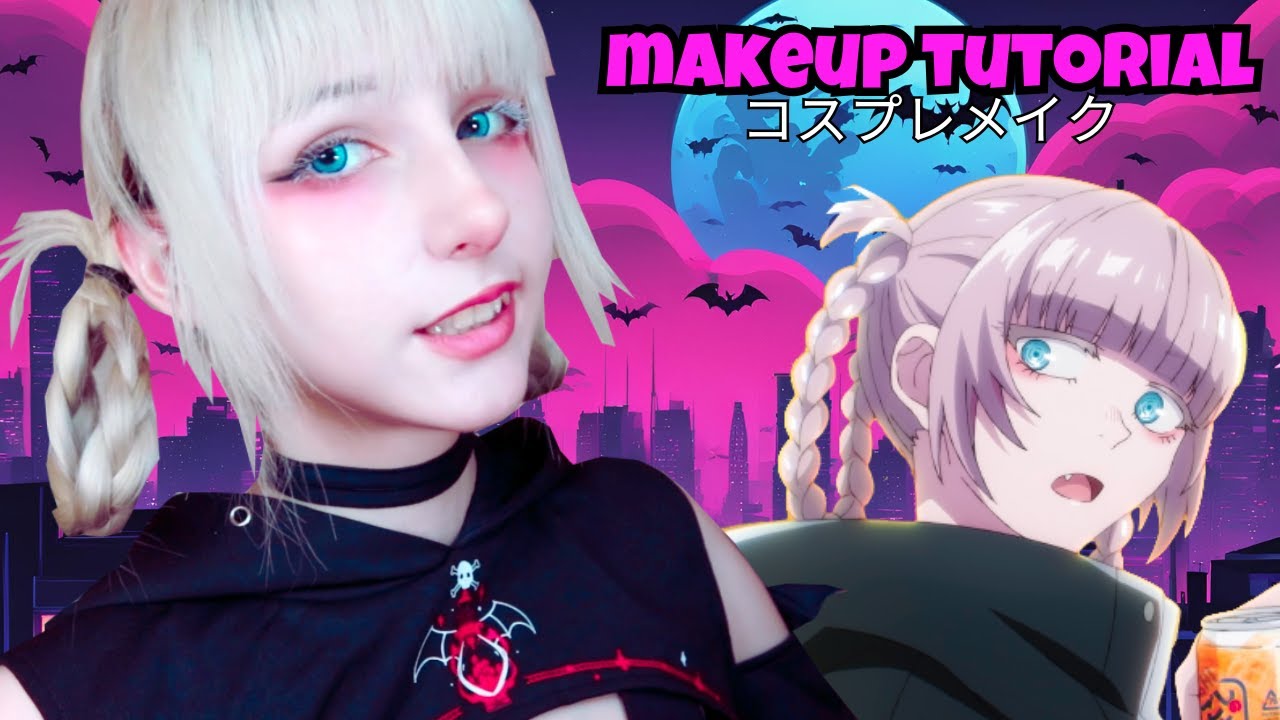 Nazuna Nanakusa Cosplay Makeup Tutorial 🦇 |  Transforming into a Vampire!