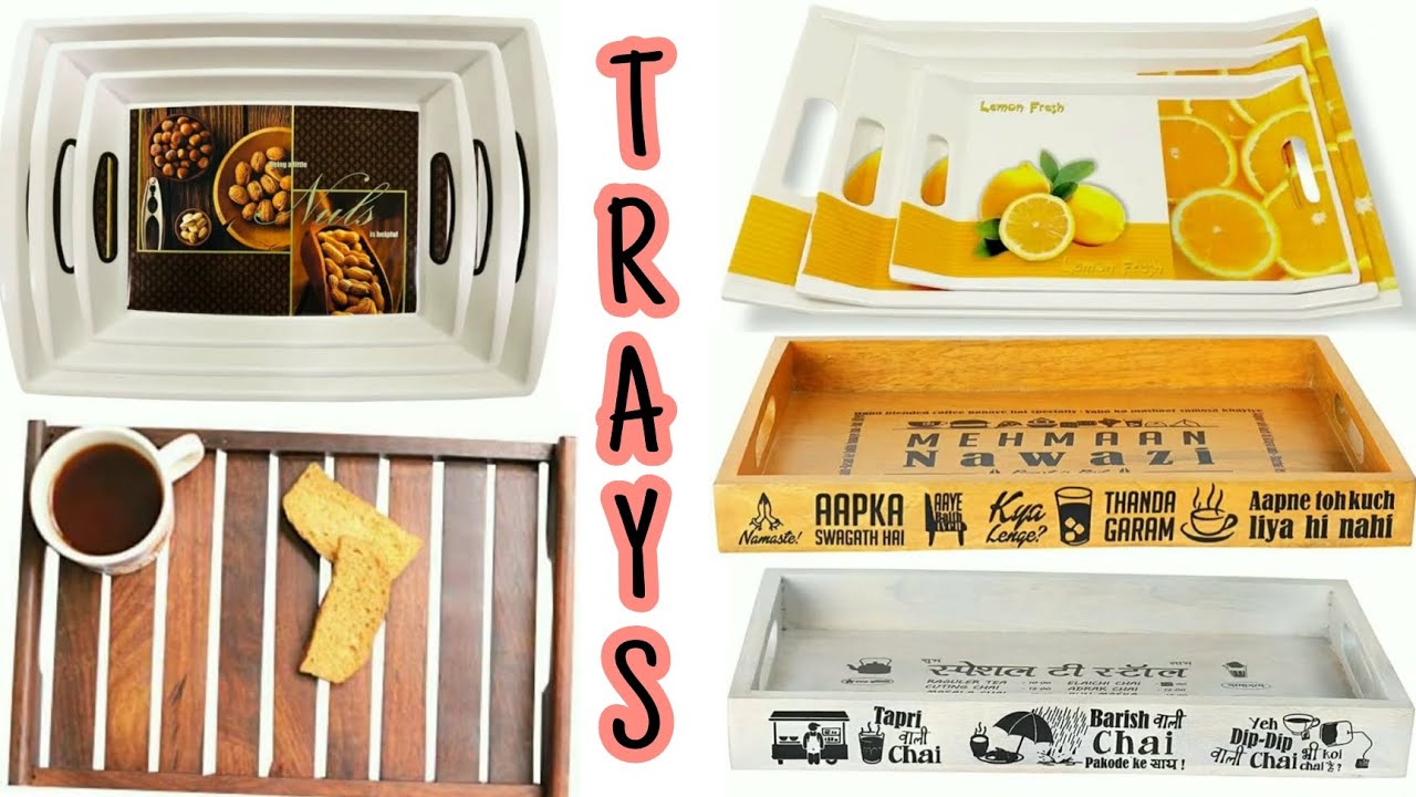 Amazon New Design Tea Coffee Serving Trays | Melamine/Wooden/Printed