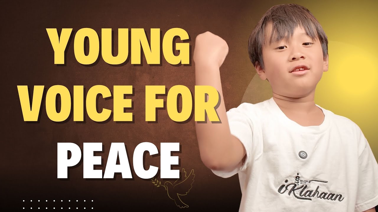 8 Year Old BOY Stands Up For Peace And Love In Cambodia  Young Voice For Peace (Khmer Language)