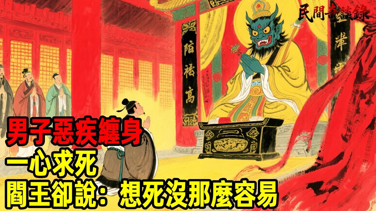 男子惡疾纏身，一心求死，閻王卻說：想死沒那麼容易！【民間奇談錄】