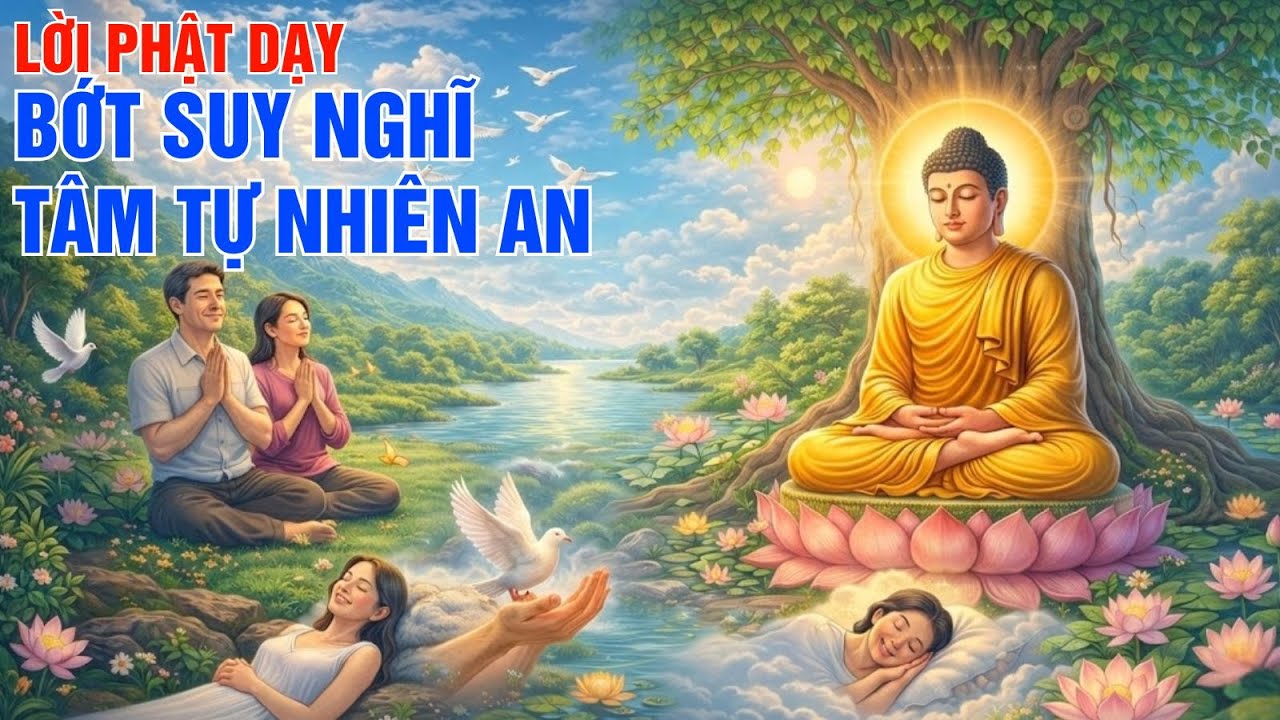 Phật Dạy Bớt Suy Nghĩ Tâm Tự Nhiên An Bí Quyết Buông Xả Mọi Phiền Não Sống Bình Yên|Một Ngày An Lành