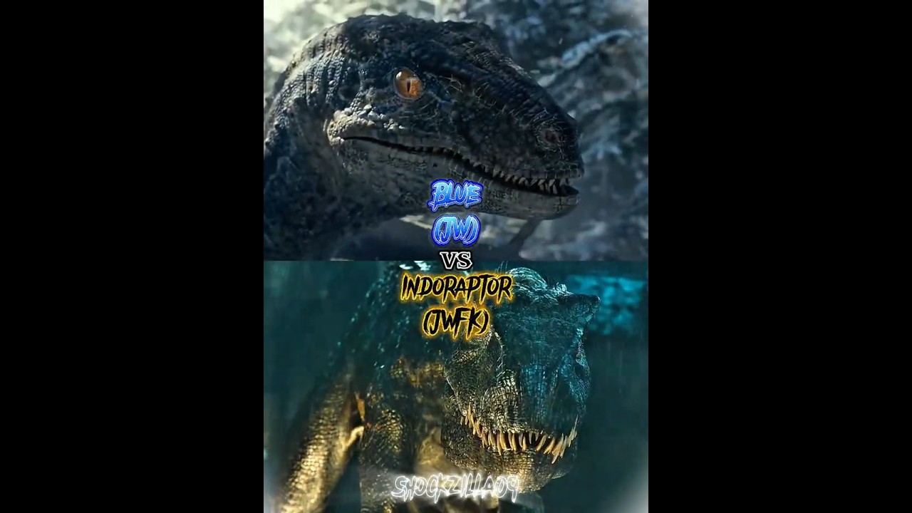Indoraptor (JWFK) vs Blue (JW) |#jurassicworld #jurassicworldfallenkingdom #jurassicworlddominion
