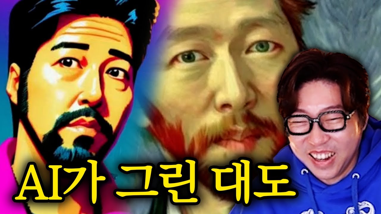 AI가 대도서관을 그린다면? (팬아트 구경하기)