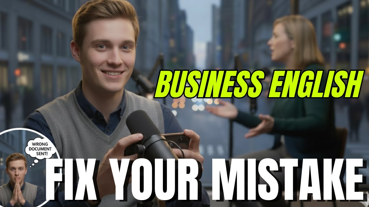 English Speaking Practice: How to Fix a Work Mistake | Business English