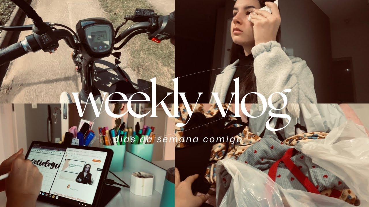 WEEKLY VLOG | moto nova, estudos, compras…