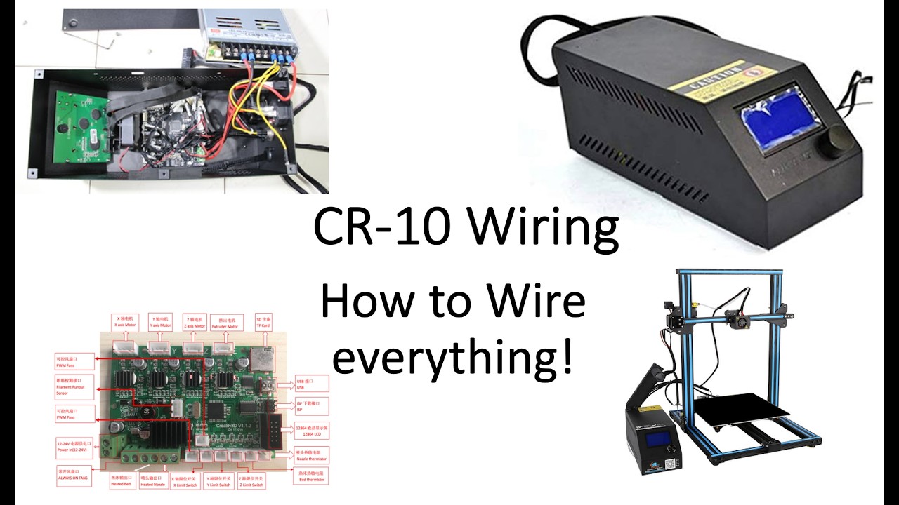 Creality CR-10 Wiring Diagram - Where do all the wires go?