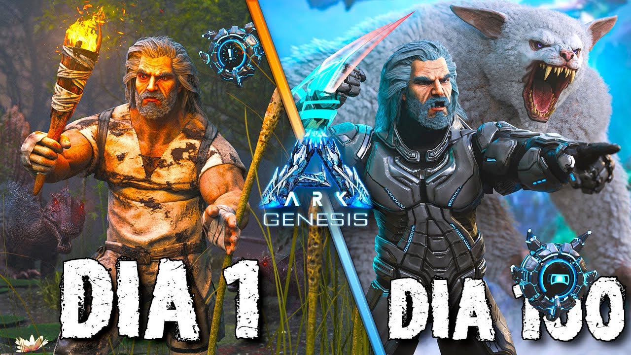 Sobrevivi 100 DIAS na Simulação do Genesis - O FILME  Ark: Survival Evolved