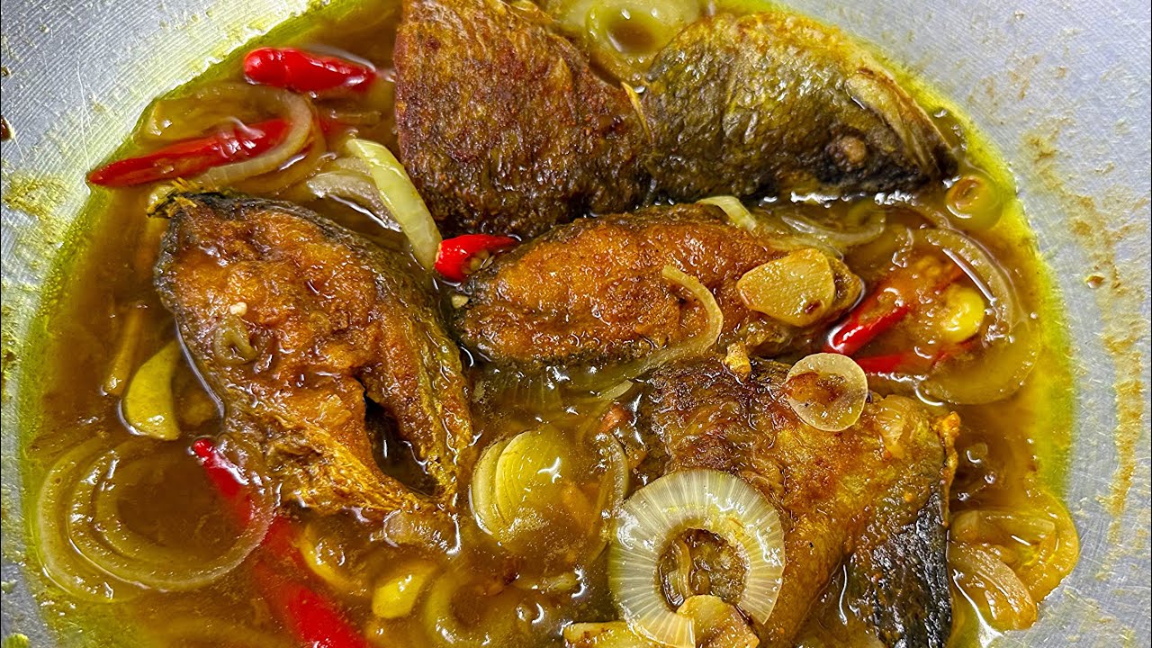IKAN SIAKAP GORENG MASAK ASAM JAWA MUDAH