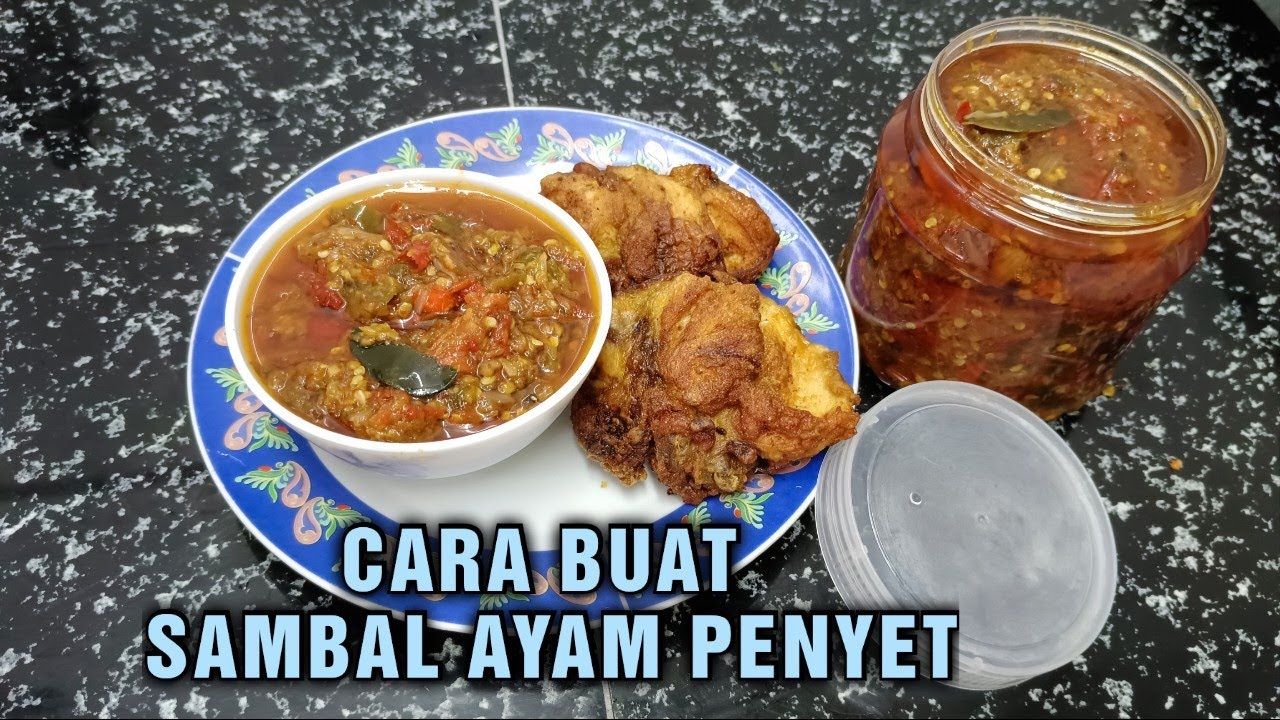 Sambal penyet, boleh juga dibuat paste untuk stok bulan Ramadhan..