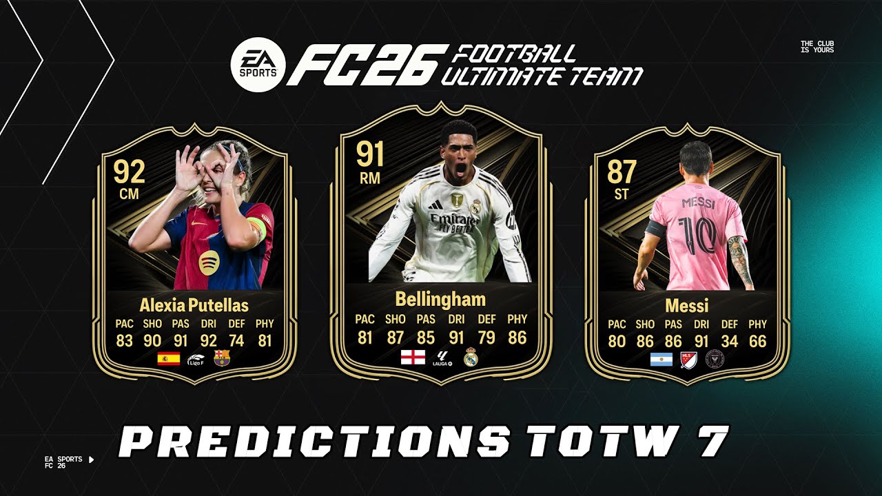 EA FC 26: Predictions Team of the Week 7 #TOTW
