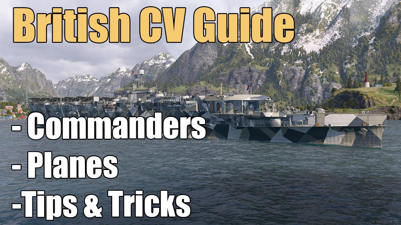 British Carrier Guide: Commanders, Plans, Tips | World of Warships Legends | 4k