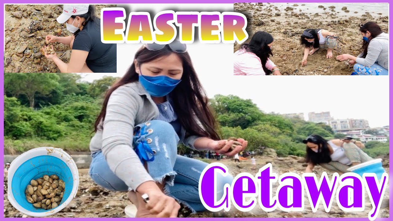 EASTER GETAWAY 2022 not looking for Easter eggs instead  digging some CLAMS | JeSaMi TV