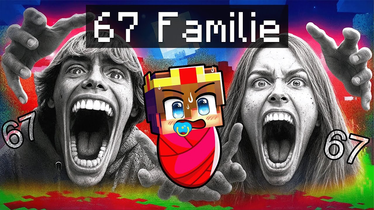 Adoptiert von 67 KID FAMILIE in Minecraft!