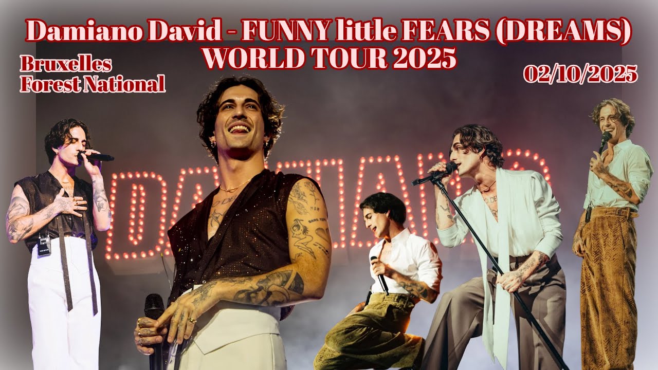 Damiano David - FUNNY little FEARS (DREAMS) WORLD TOUR 2025 – 02/10/25 – Bruxelles – Forest National