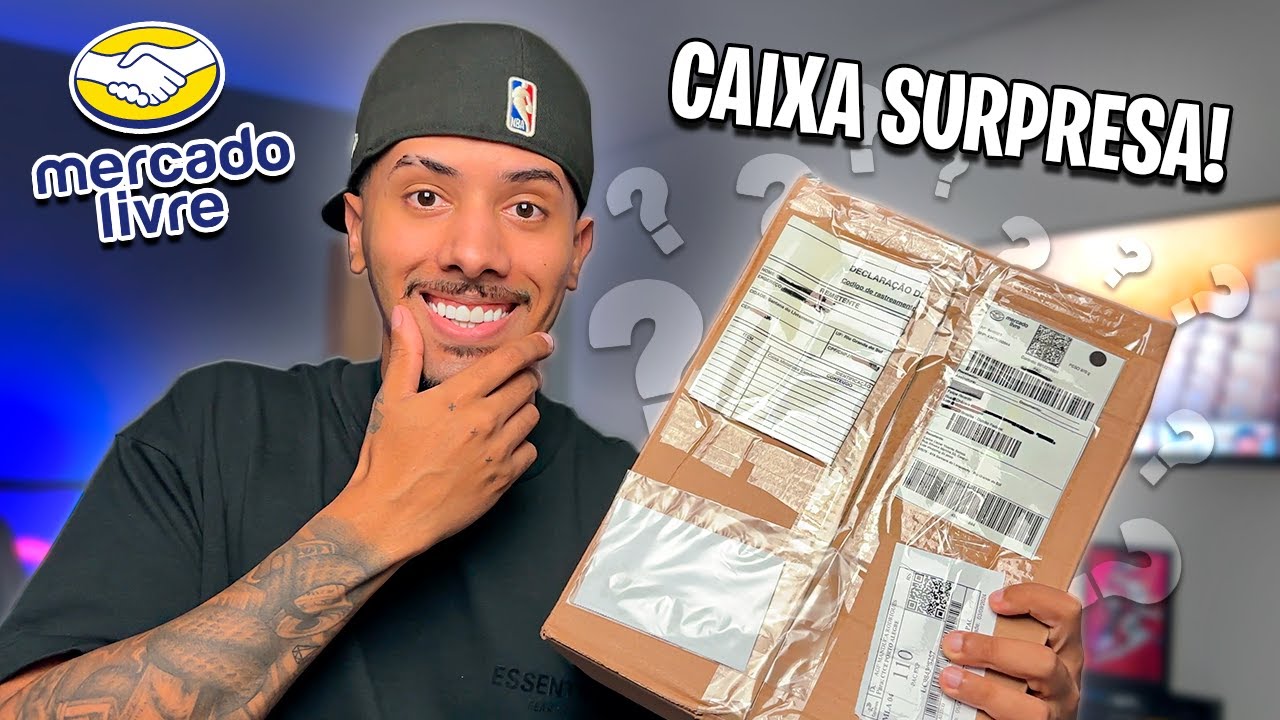 COMPREI ESSA CAIXA MISTERIOSA NO MERCADO LIVRE E OLHA O QUE VEIO DENTRO!