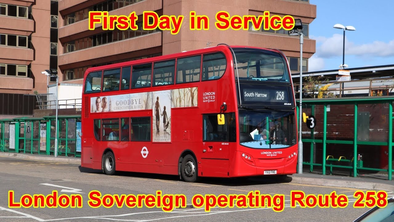First Day of London Sovereign operating Route 258
