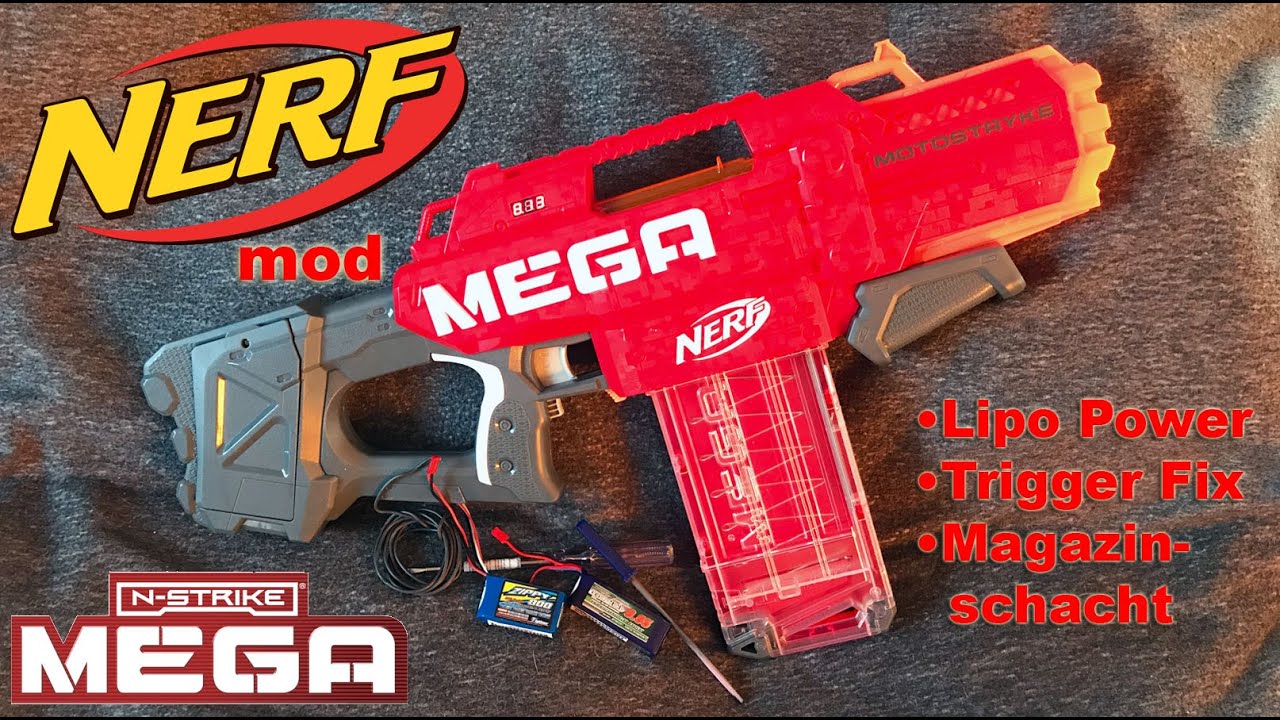 Nerf Mega Motostryke Mod Guide | Deutsch