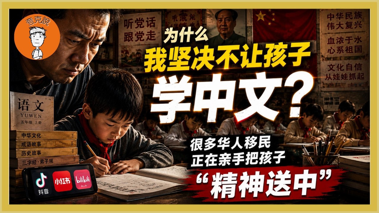 为什么我绝不让孩子学中文？华人孩子学中文，真的天经地义吗？为什么那么多人移民了，还有强烈的中文执念？ 夸克说