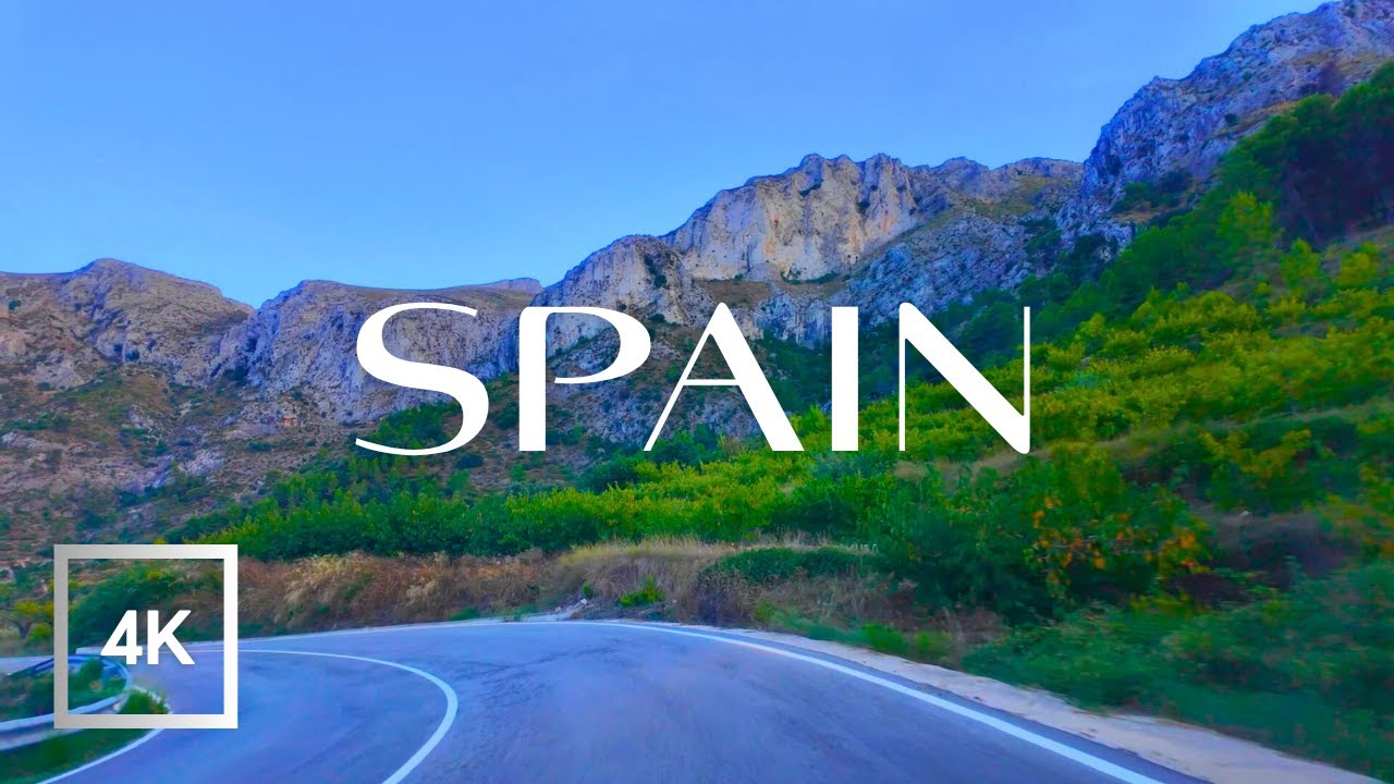 Scenic Mountain Roads in Spain 🇪🇸 | Relaxing 4K Winding Drive