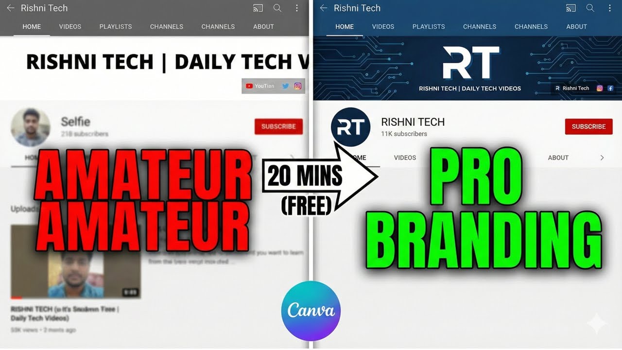 Designing a Brand Identity Logo & Banner Tutorial