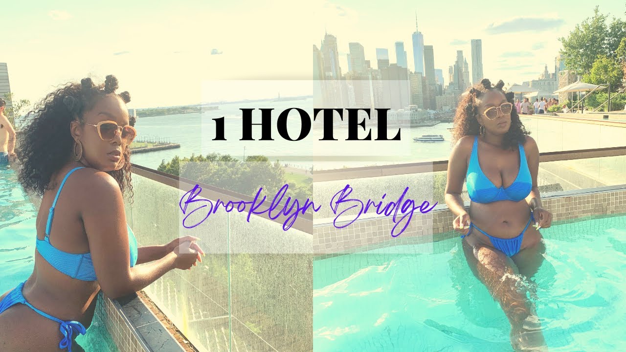 1 HOTEL BROOKLYN-BRIDGE | ROOM & POOL TOUR| Dumbo King #TIPSYUPONARRIVAL