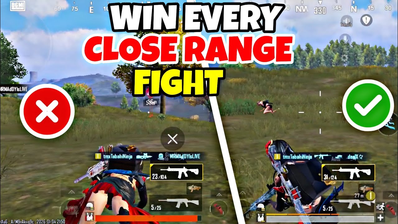 How to Improve Close Range Fights in BGMI & PUBG Mobile | Close Range Tips & Tricks