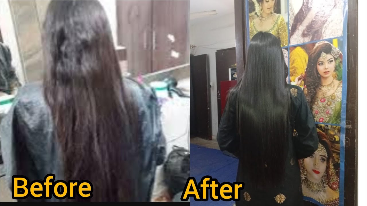 Step by step hair statning treatment at home 
