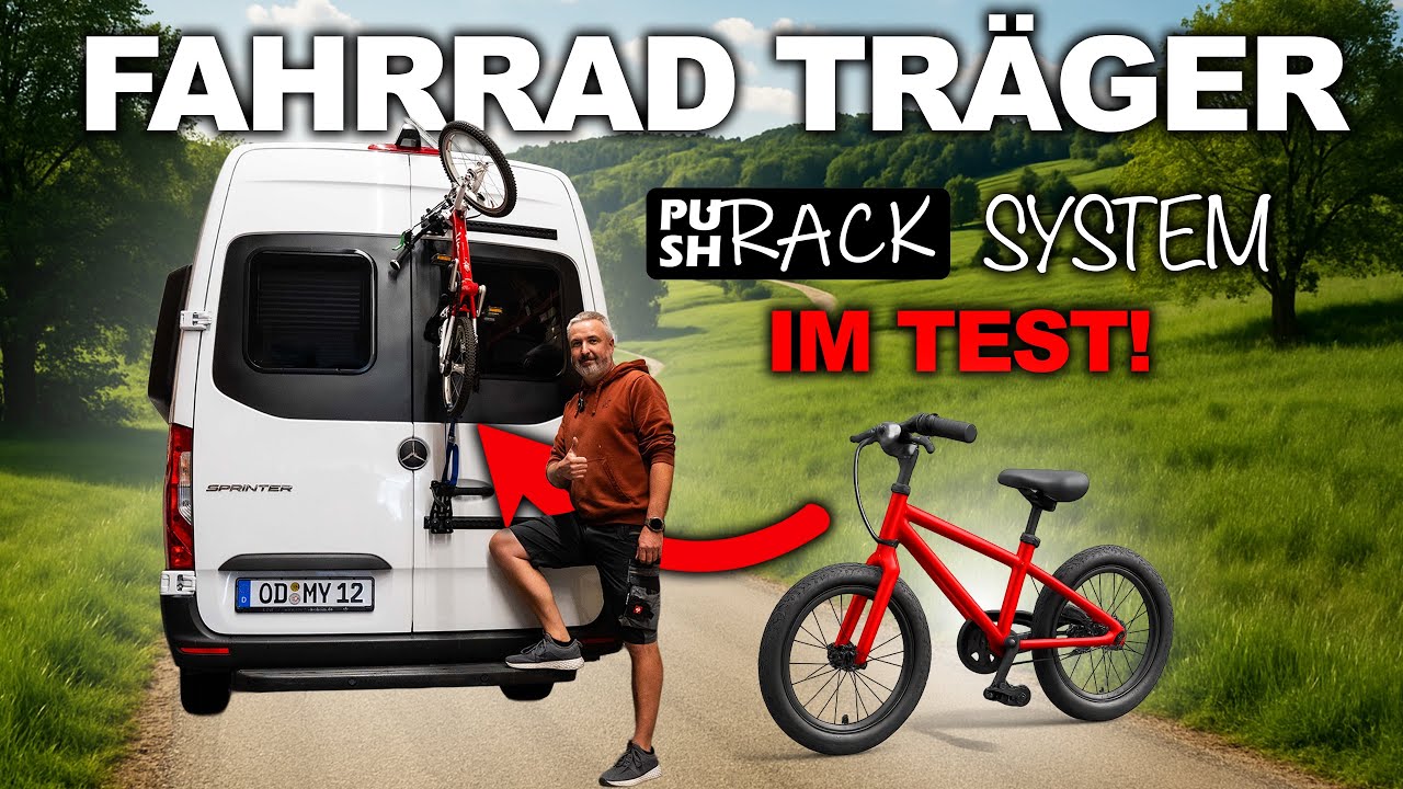 🚐 PushRack-System im Test – Fahrradträger für den Sprinter! 🚴‍♀️