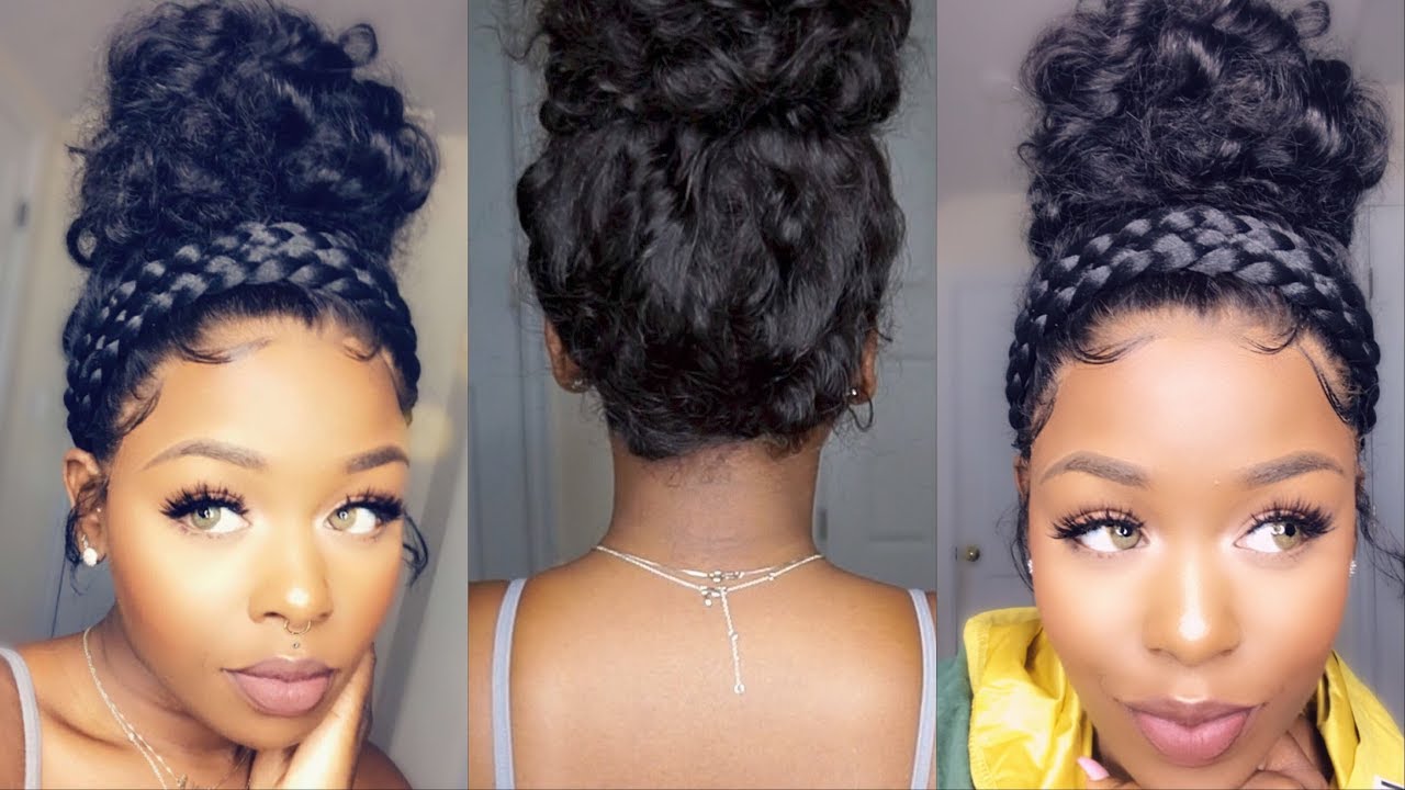 |Start to Finish| Undetectable Curly High Top Bun Lace Front Wig ft. Wowafrican