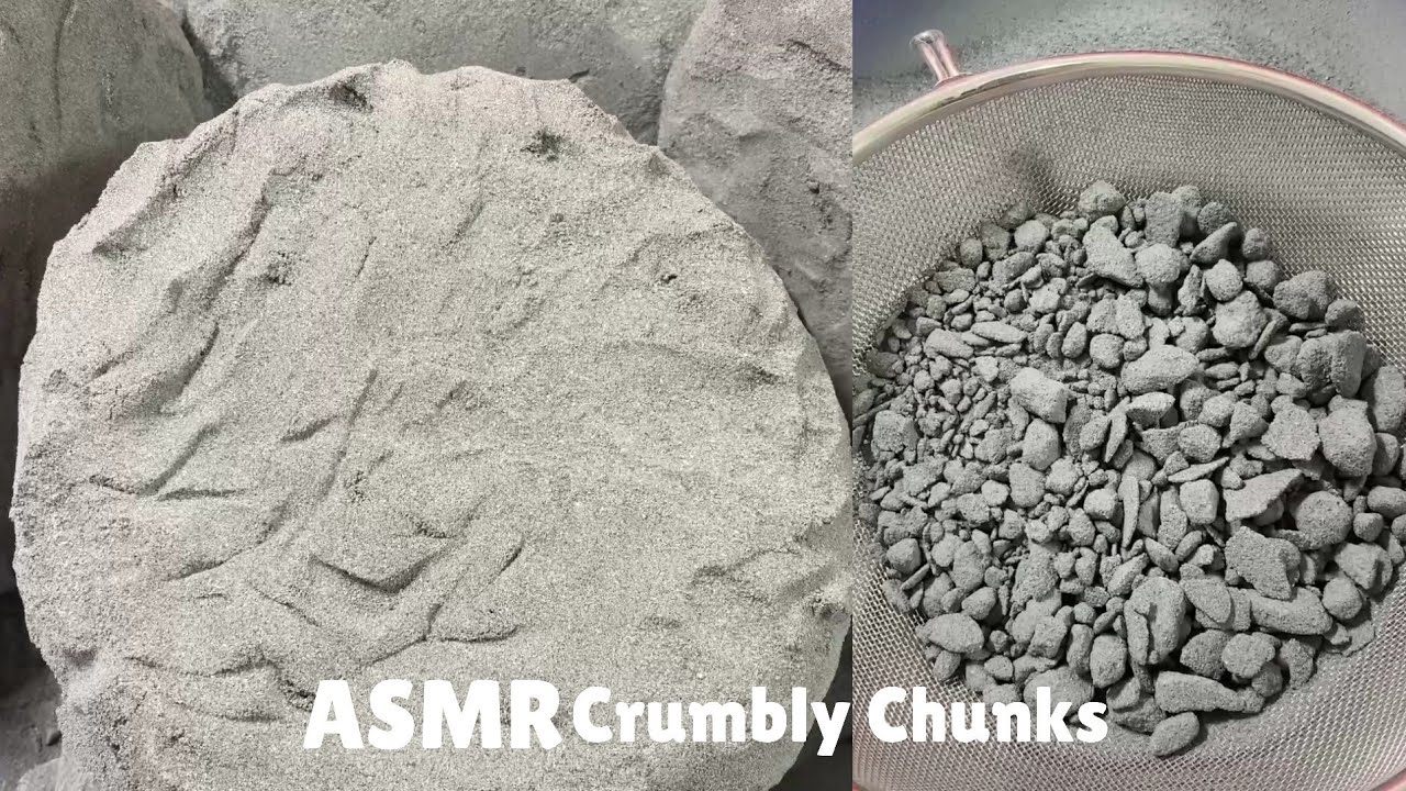 ASMR Baking Soda Crunchy Sand Chunks Crush | Relax Your Mind #satisfyingvideos #ASMRcrumblychunks