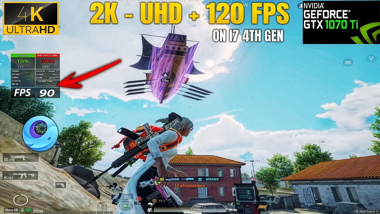 NEW Erangel Gameplay on i7 4th Gen | PUBG Mobile MAX Graphics | 4K Ultra HD | 120 FPS Test 😱