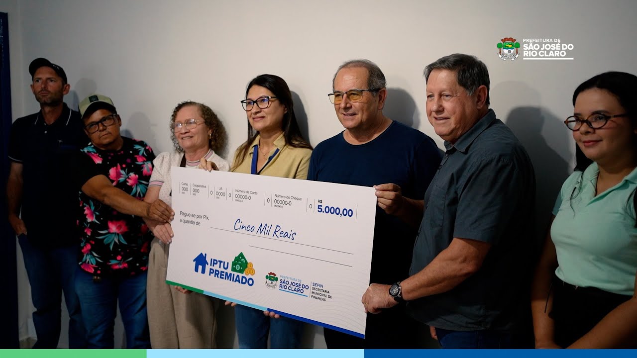 Ganhadores do IPTU Premiado 2025 recebem a premiação!