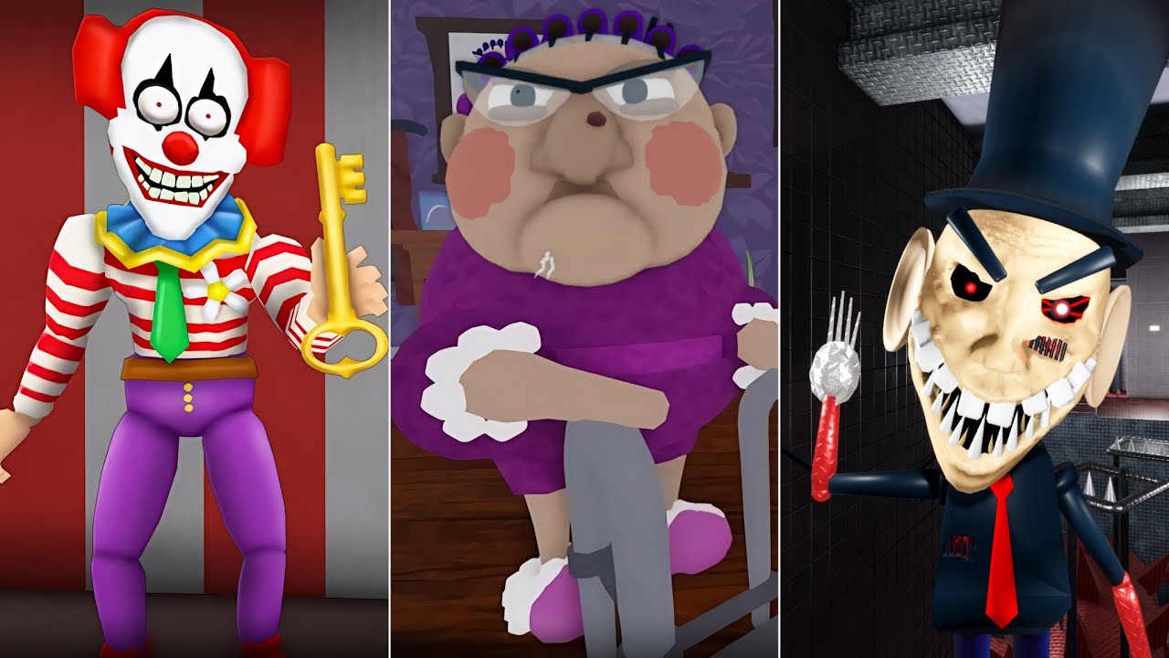 EPIC CHOPPER'S CARNIVAL BREAKOUT, SIR SCARY'S MANSION, ESCAPE GRANDMA'S HOUSE ROBLOX OBBY