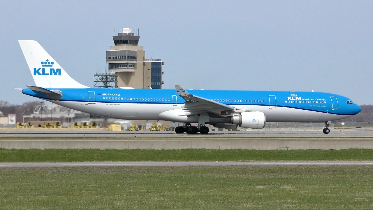 KLM A330-300 Takeoff at MSP Airport