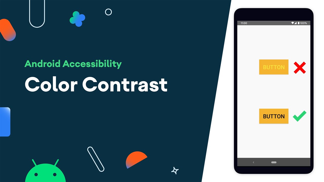 Color contrast - Accessibility on Android