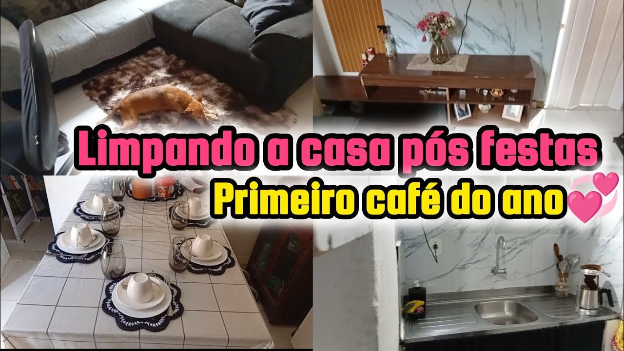 ROTINA DE LIMPEZA PÓS FESTAS | Motivação para limpar Estilo “vida real”🤭💞