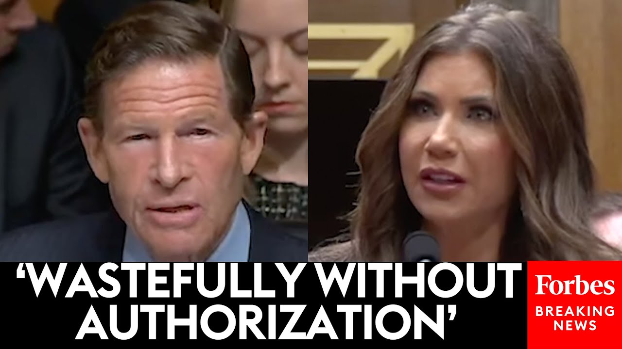 ‘That’s Against The Law!’: Blumenthal Tears Into DHS Sec Kristi Noem For ‘Spending Recklessly’